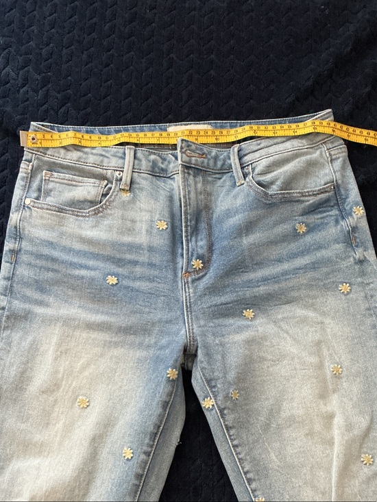 DRIFTWOOD Denim - DRIFTWOOD Gizelle Light Blue Skinny Jeans with Daisy Embroidery